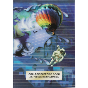 A4 Feint & Margin College Exercise Book 72 Page
