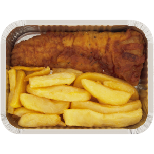 Fresh Fried Hake & Chips Portion