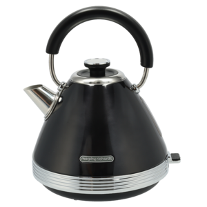 Morphy Richards Black Venture Retro Pyramid Kettle 1.5L