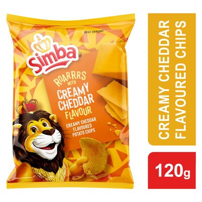 Simba Potato Chips Creamy Cheddar 120g