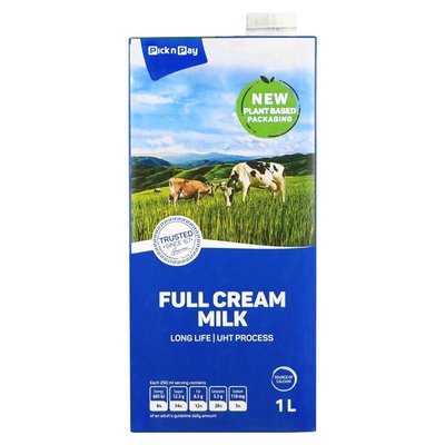 PnP UHT Full Cream Milk 1L