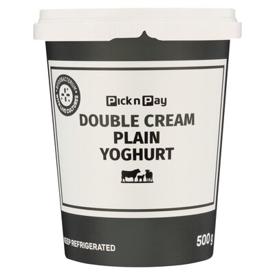 PnP Double Cream Plain Yoghurt 500g