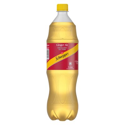 Schweppes Ginger Ale Plastic Bottle 1L