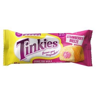 Tinkies Strawberry Tingle Sponge Cake 45g