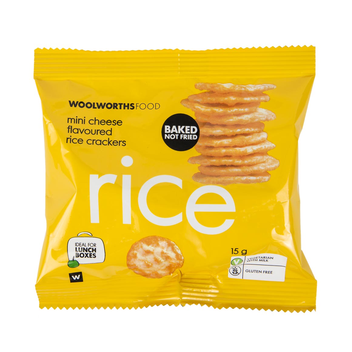 Mini Cheese Flavoured Rice Crackers 15 g