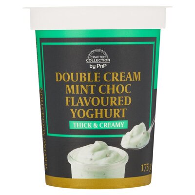Crafted Collection Double Cream Mint Choc Flavoured Yoghurt 175g