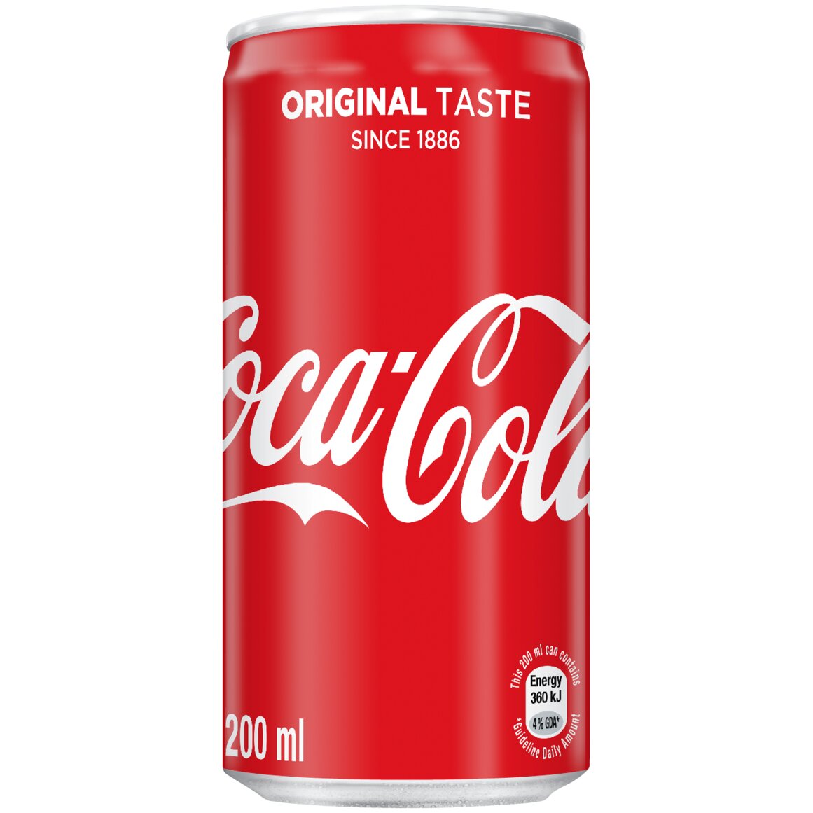 Coca-Cola Original Soft Drink Can 200 ml