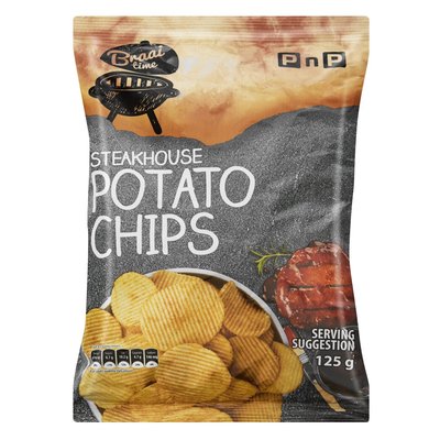 PnP Steakhouse Chips 125g