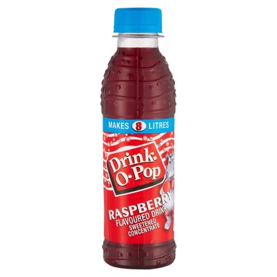 Drink O Pop Raspberry Liquid 200ml