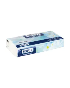 Softi Facial Tissues White 100 Sheets 2 Ply
