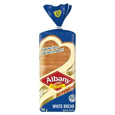 Albany Superior Sliced White Bread 700g