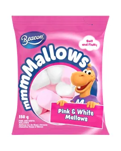 Beacon Mmmmallows 150g Pink & White