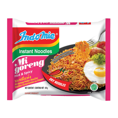 Indomie Instant Noodles Mi Goreng Hot & Spicy 80g