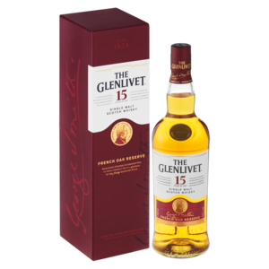 The Glenlivet 15 Year Single Malt Whisky Bottle 750ml