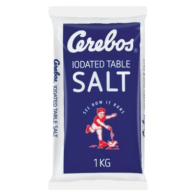 Cerebos Salt Iodated Table Poly 1kg