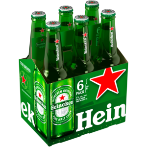 Heineken Premium Larger Beer Bottles 6 x 330ml