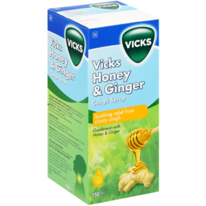 Vicks Honey & Ginger Cough Syrup 150ml