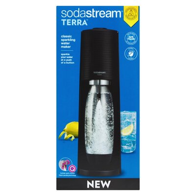 Sodasteam Terra Black Sparkling Water Machine 3kg