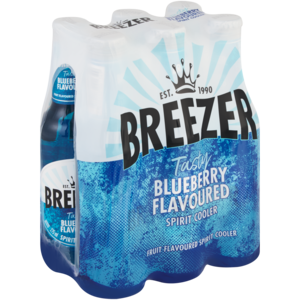 Breezer Blueberry Spirit Cooler Bottles 6 x 275ml