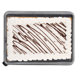 Rectangle Dessert Cake With Vanilla Topping