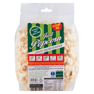 Just Popcorn Lightly Salted Flavoured Popcorn 65g