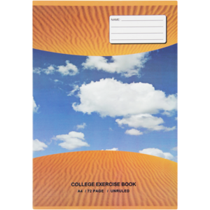 Scholar A4 Unruled College Exercise Book 72 Page