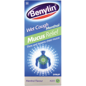 Benylin Menthol Wet Cough Mucus Relief Syrup 200ml