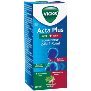 Vicks Acta Plus Wet & Dry Cough Syrup 200ml