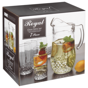 Royal Glass Drink Set 7 Piece Set