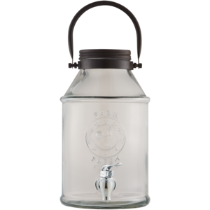 Farm Fresh Metal Handle Glass Dispenser 4.2L