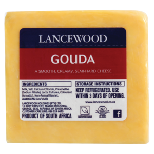 LANCEWOOD Gouda Cheese Pack Per kg