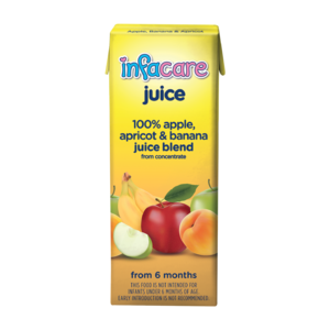 Infacare 100% Apple, Banana & Apricot From 6 Months Infacare Juice 200ml