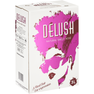 Delush Natural Sweet Rosé Wine Box 3L
