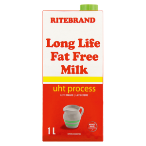 Ritebrand Long Life Fat Free Milk 1L