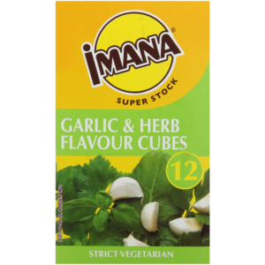 Imana Garlic & Herb Flavoured Stock Cubes 12 Pack
