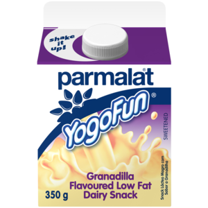 Parmalat YogoFun Granadilla Flavoured Yoghurt Drink Carton 350g
