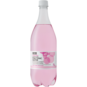 Eastern Highlands Sugar Free Sparkling Rose & Cucumber Flavoured Pink Tonic Water Bottle 1L