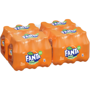 Fanta Orange Soft Drinks Bottles 4 x 6 Pack 300ml