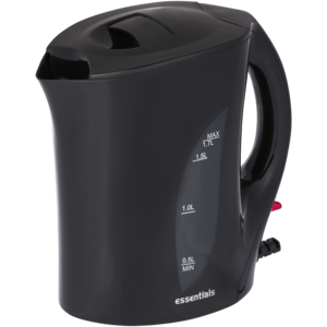 Essentials Black Auto Kettle 1.7L