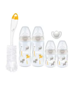 Nuk Temperature Control 4 Bottle Starter Pack 0-6m - White