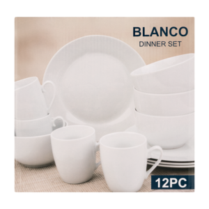 Blanco White Dinner Set 12 Piece