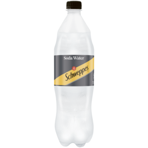 Schweppes Soda Water Soft Drink Bottle 1L