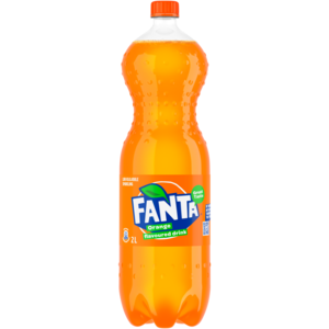 Fanta Orange Flavoured Soft Drink Bottle 2L