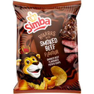 Simba Smoked Beef Flavoured Potato Chips 120g