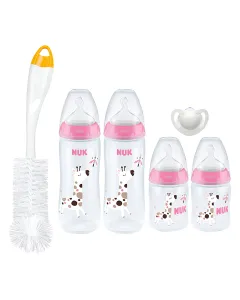Nuk Temperature Control 4 Bottle Starter Pack 0-6m - Girl
