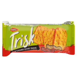 Trisk Bacon Flavoured Savoury Crackers 100g