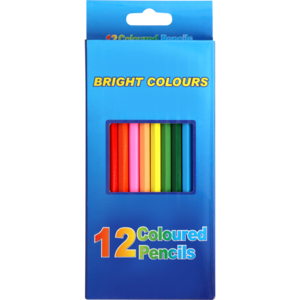 Bright Colours Coloured Pencils 12 Pack