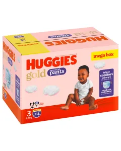 Huggies Gold Pants Megabox Size 3 132's