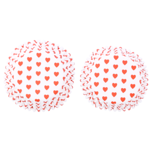 Millini Red Heart Cupcake Cases 50 Pieces