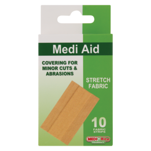 Medirite Pharmacy Medi Aid Stretch Fabric Plasters 10 Pack
